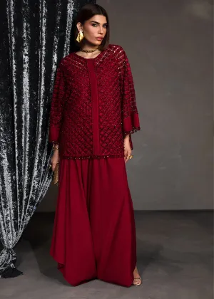 CRIMSON X SAIRA SHAKIRA ZARAE LUXURY PRET '24 | ROSA