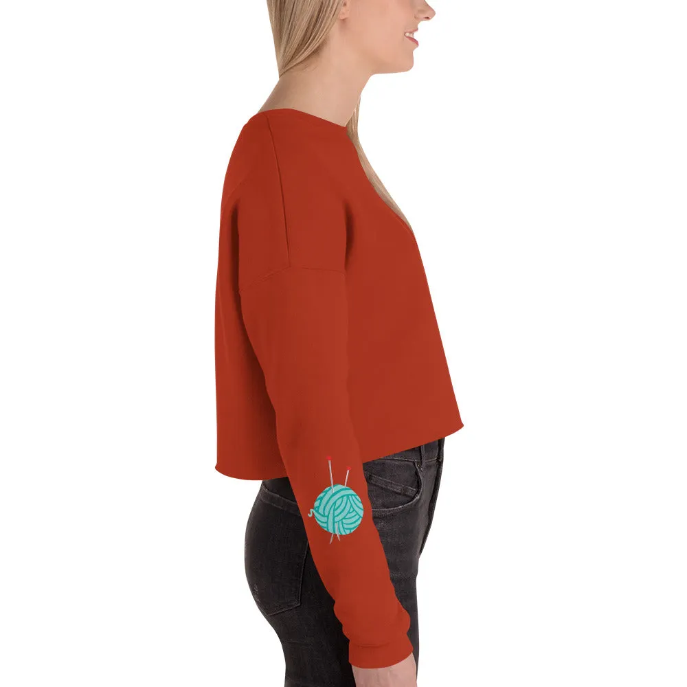 Crop Fleece Sweatshirt