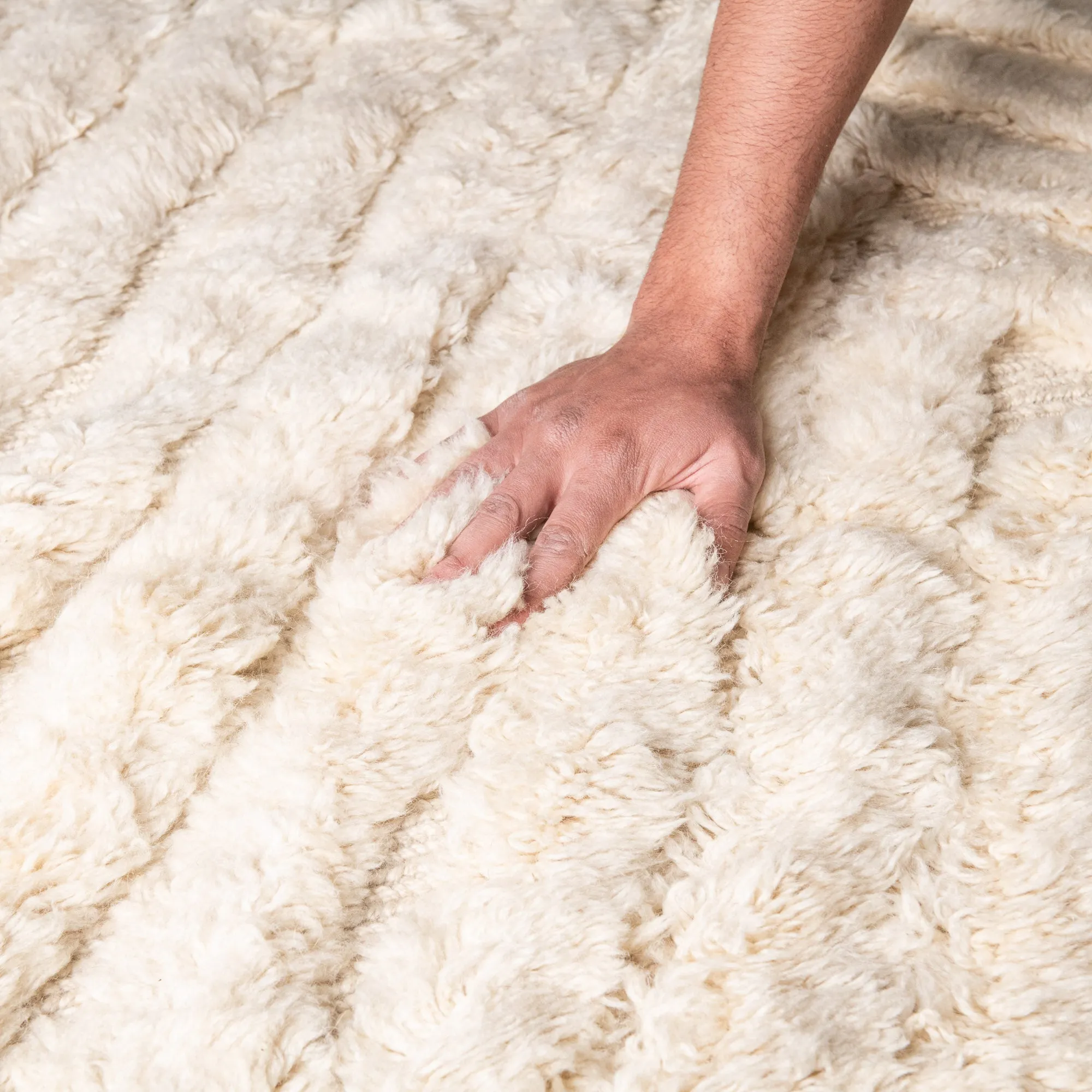 Crystal Infection - Luxury Shag Moroccan Rug