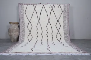 Custom Moroccan rug - Beni ourain rug hand knotted - Morocco wool rug
