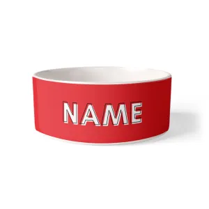 Custom Solid Color Dog Bowl