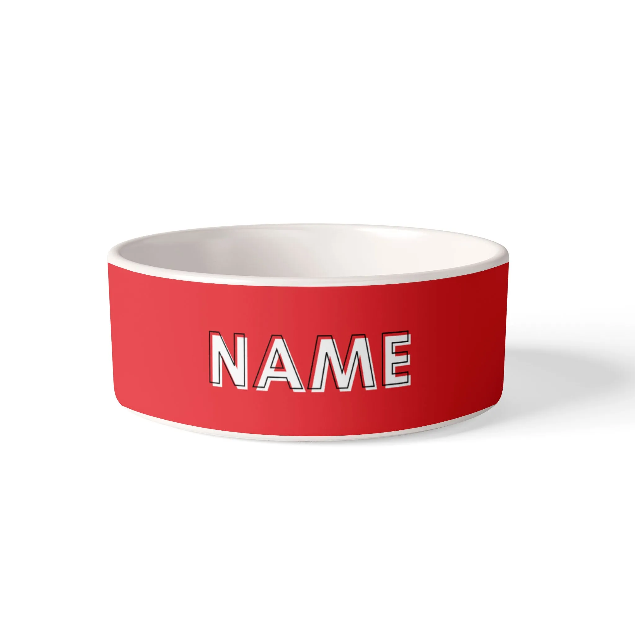Custom Solid Color Dog Bowl
