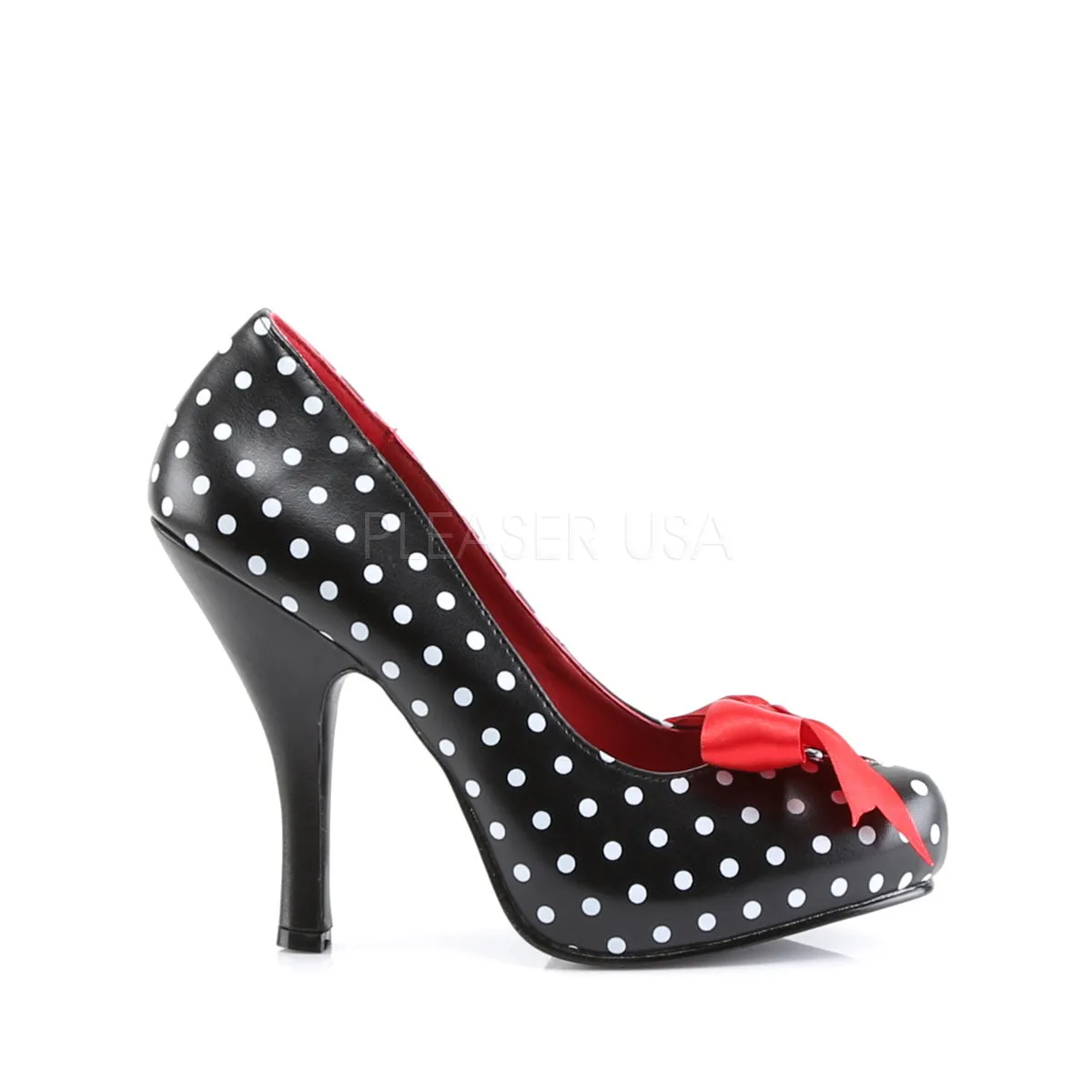 CUTIEPIE-06  Black-White Pu (Polka Dots Print)