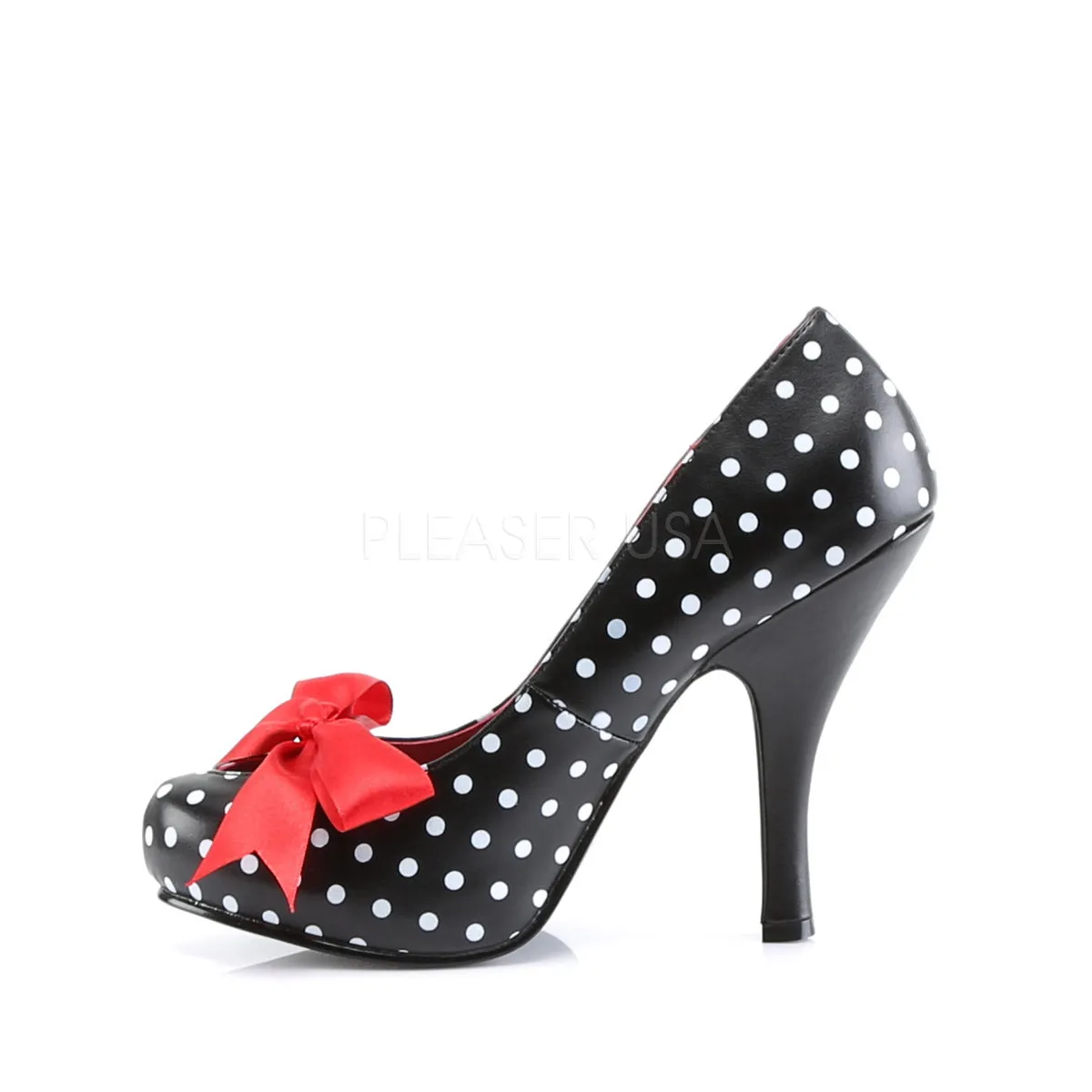 CUTIEPIE-06  Black-White Pu (Polka Dots Print)