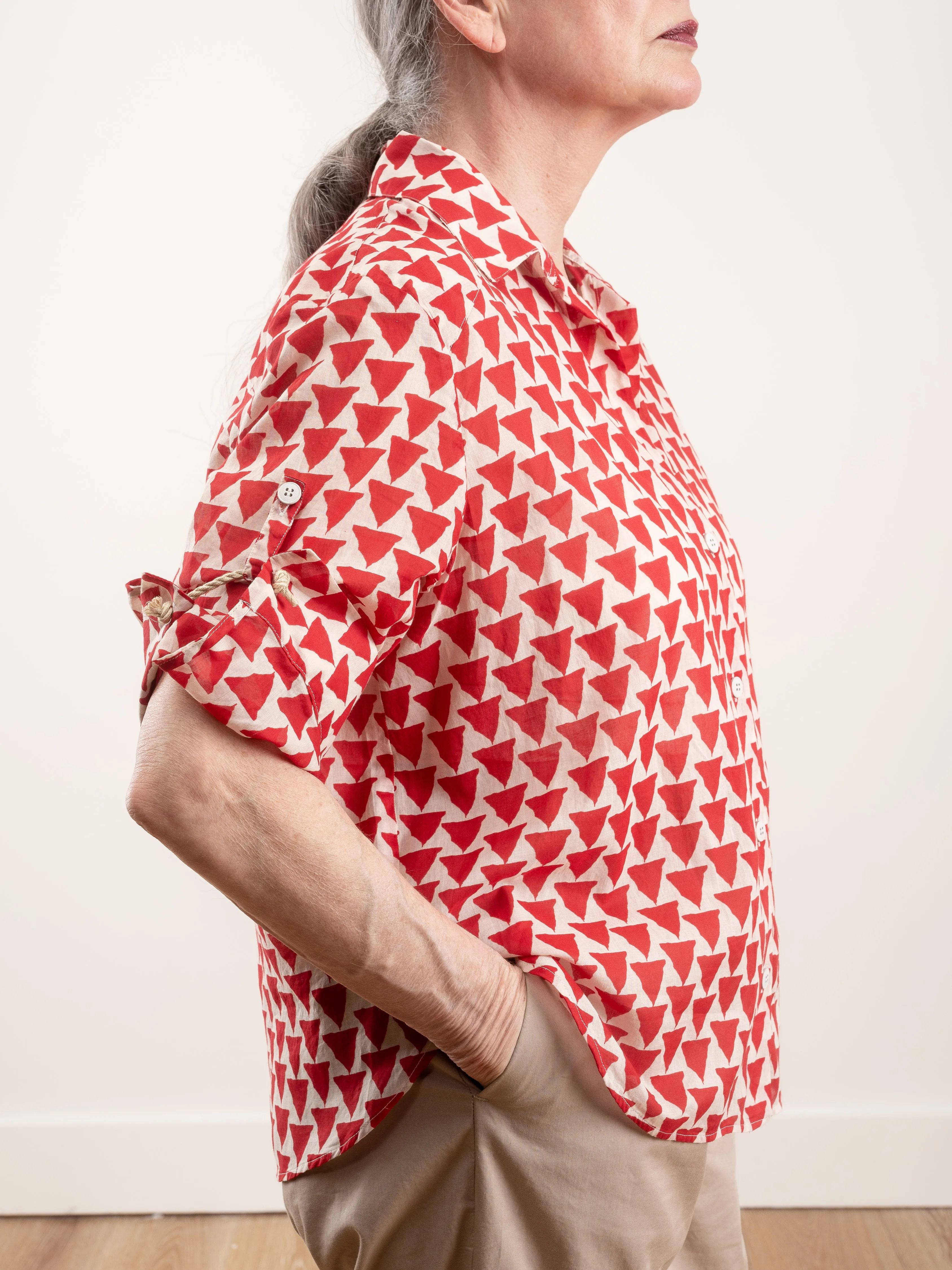 damla shirt - red triangle