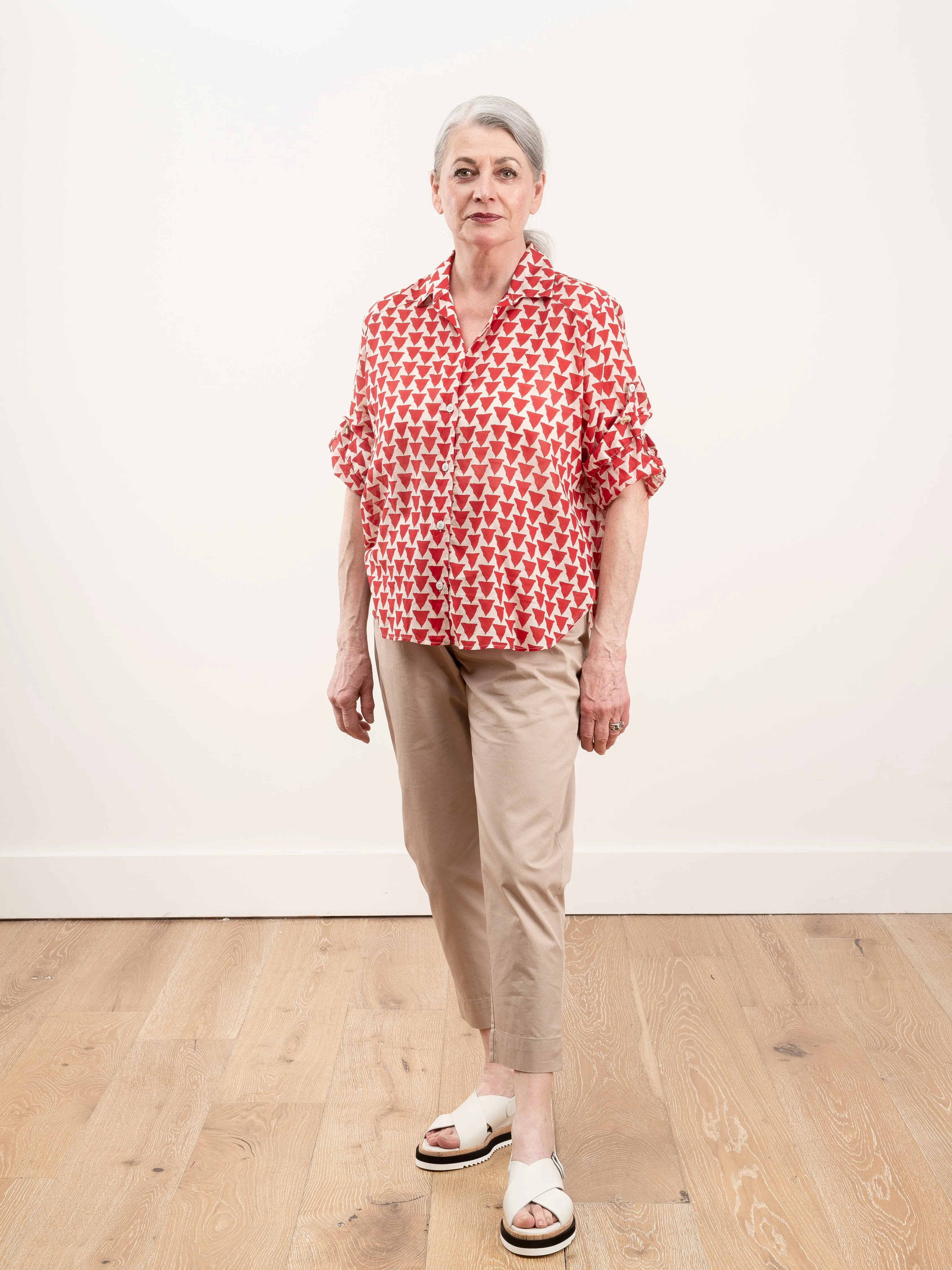 damla shirt - red triangle