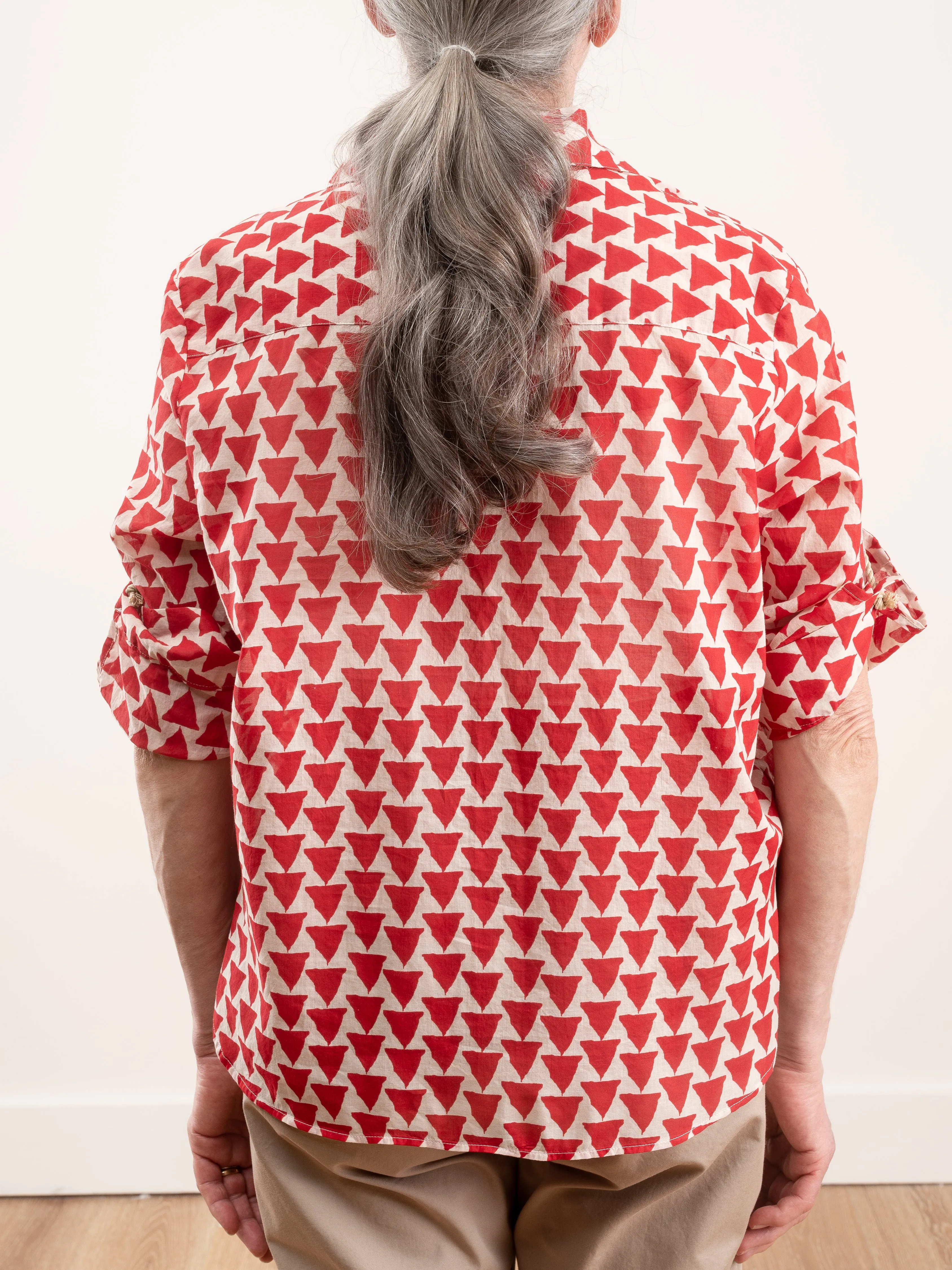 damla shirt - red triangle