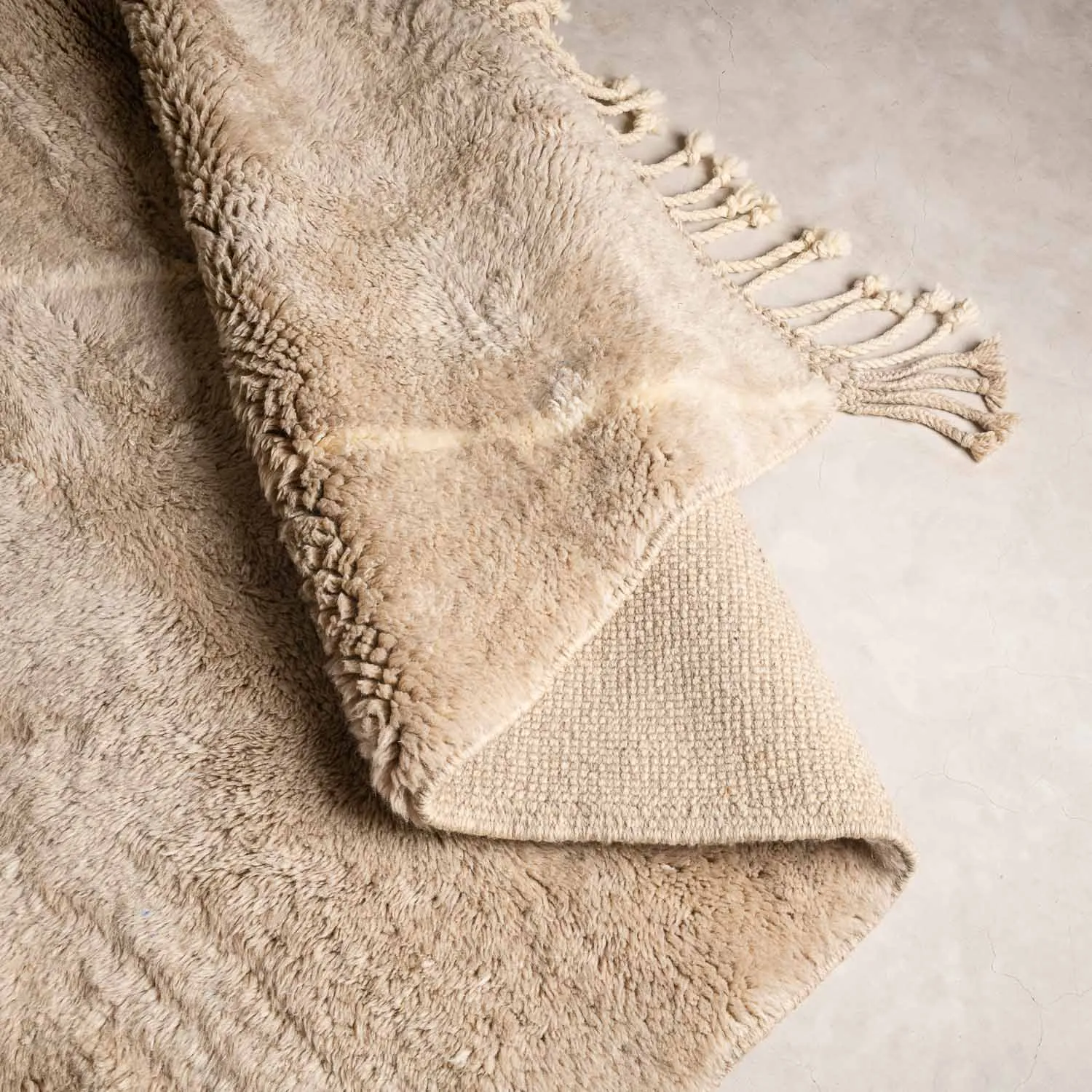 Desert sands - Luxury Shag Moroccan Rug