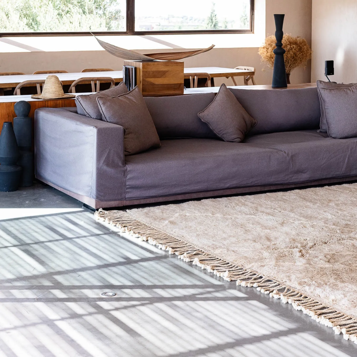 Desert sands - Luxury Shag Moroccan Rug