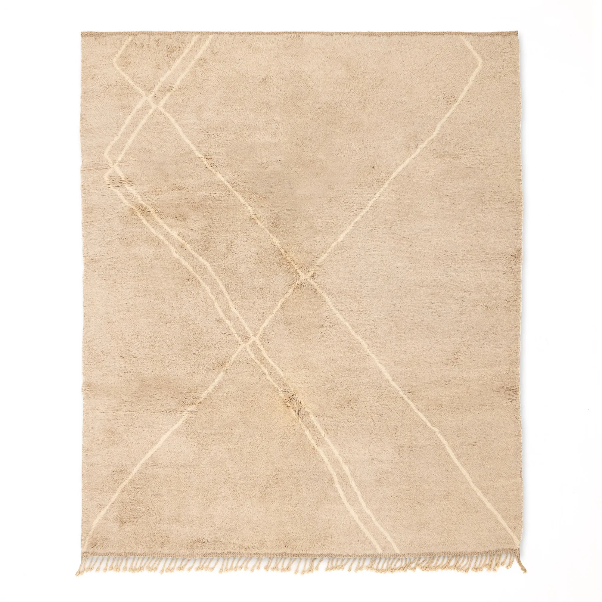 Desert sands - Luxury Shag Moroccan Rug