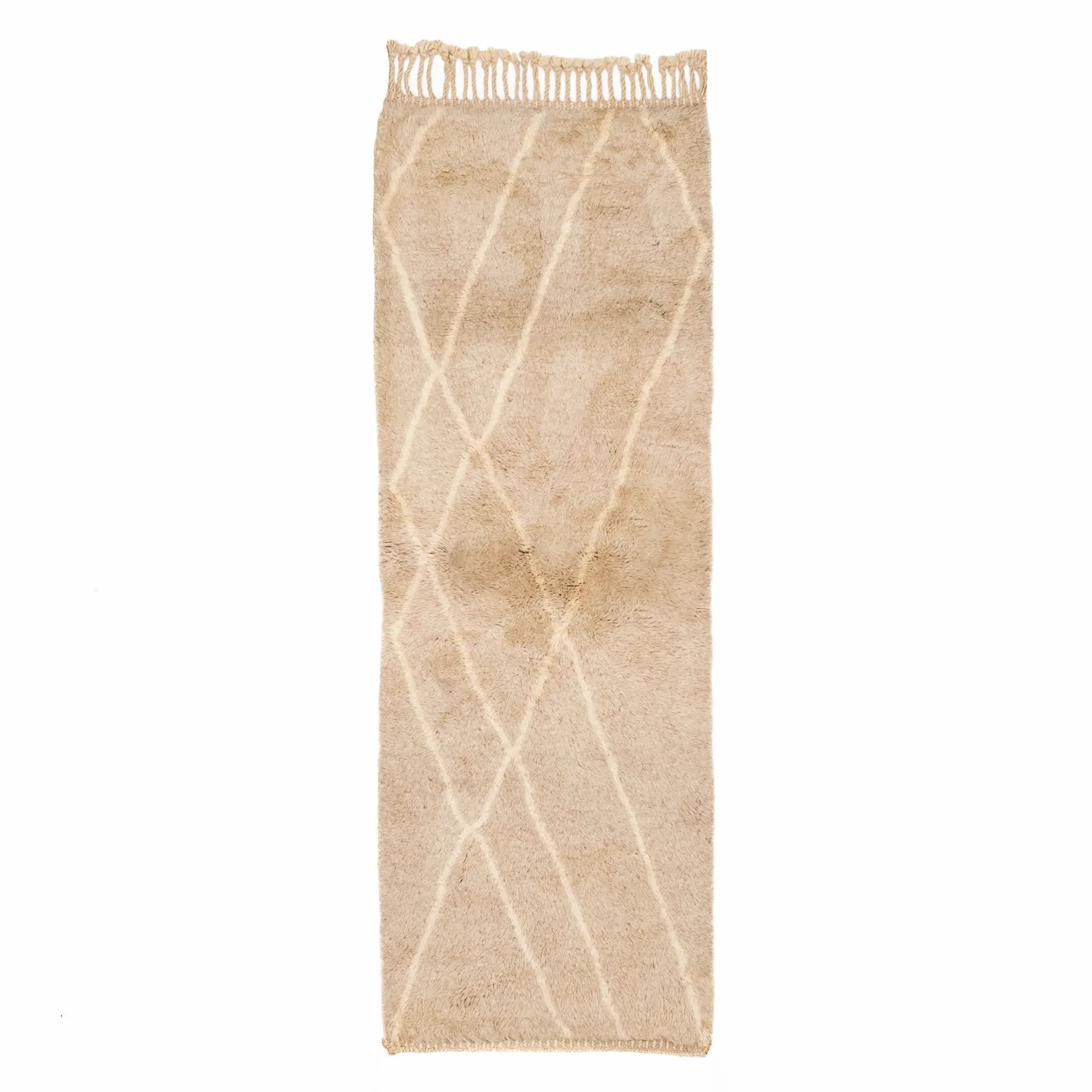 Desert sands - Luxury Shag Moroccan Runner Rug