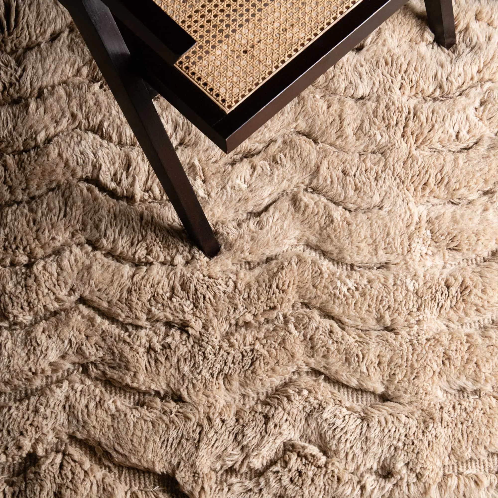 Desert Waves - Luxury Shag Moroccan Runner Rug