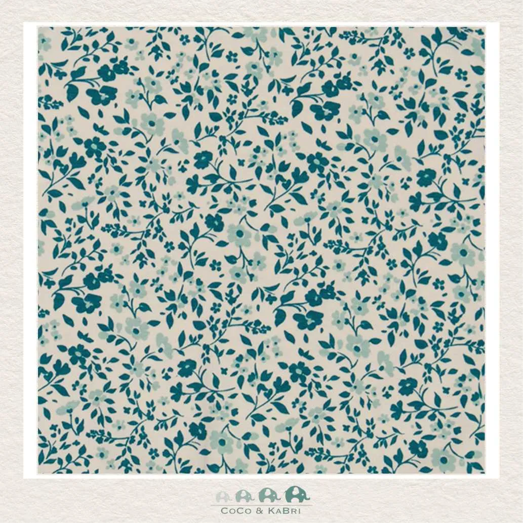 Deux Par Deux Baby Girl Printed Ditsy Blue Romper
