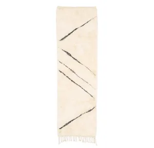 Diagonal Path - Luxury Shag Moroccan Runner Rug