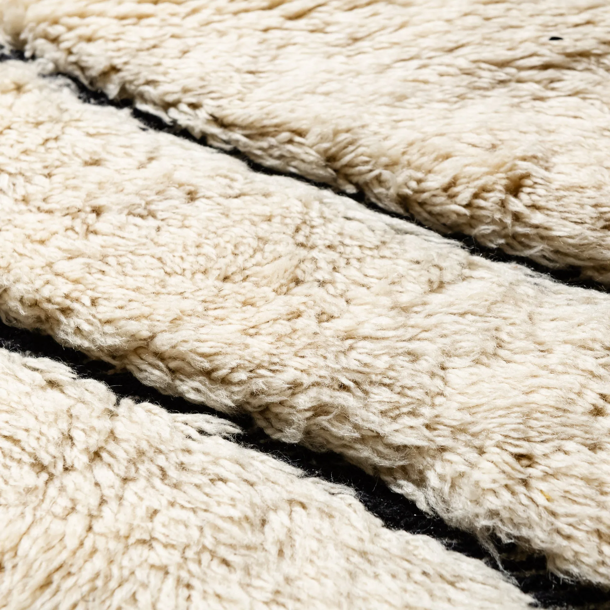 Diagonal Path - Luxury Shag Moroccan Runner Rug