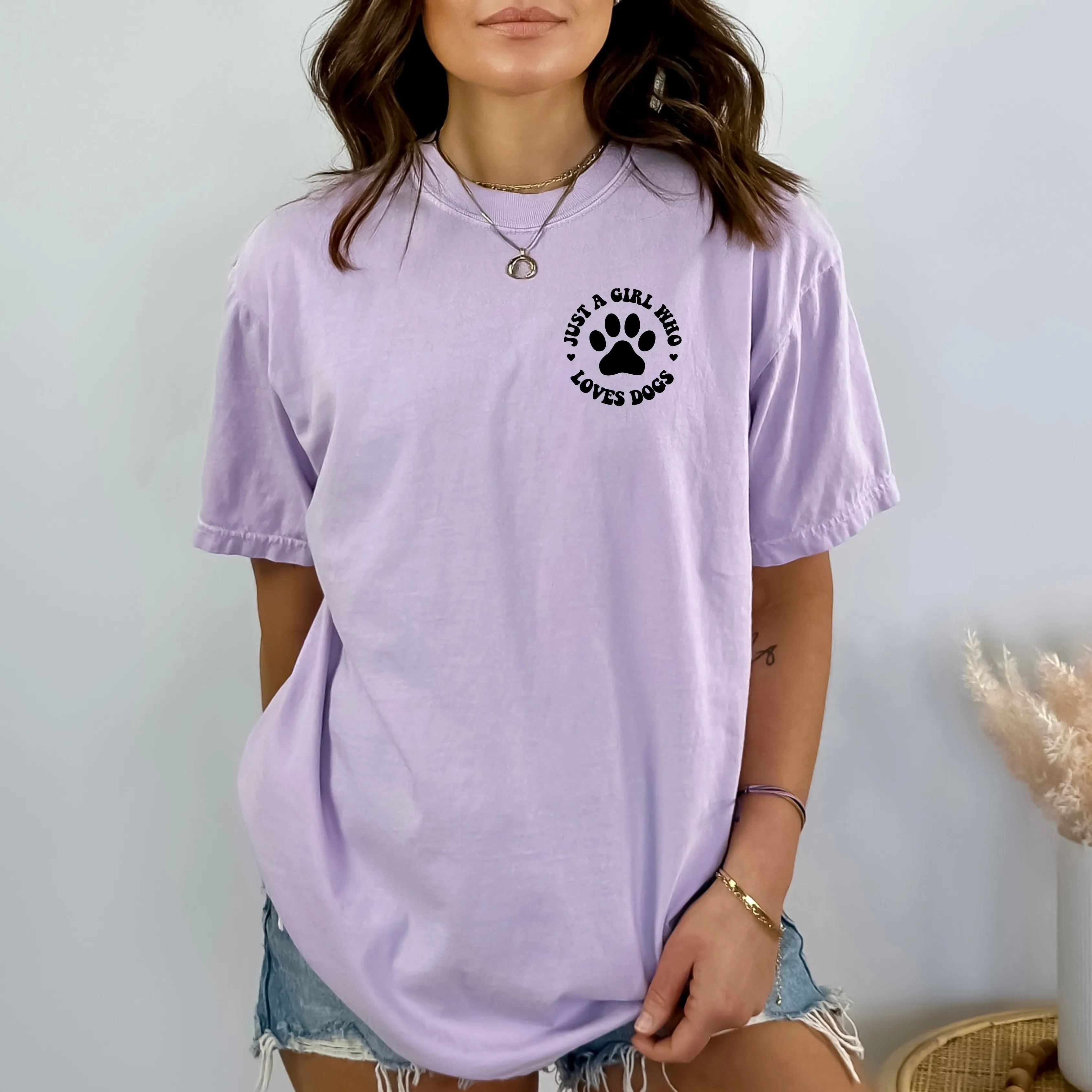 Dog lovers comfort colors tee
