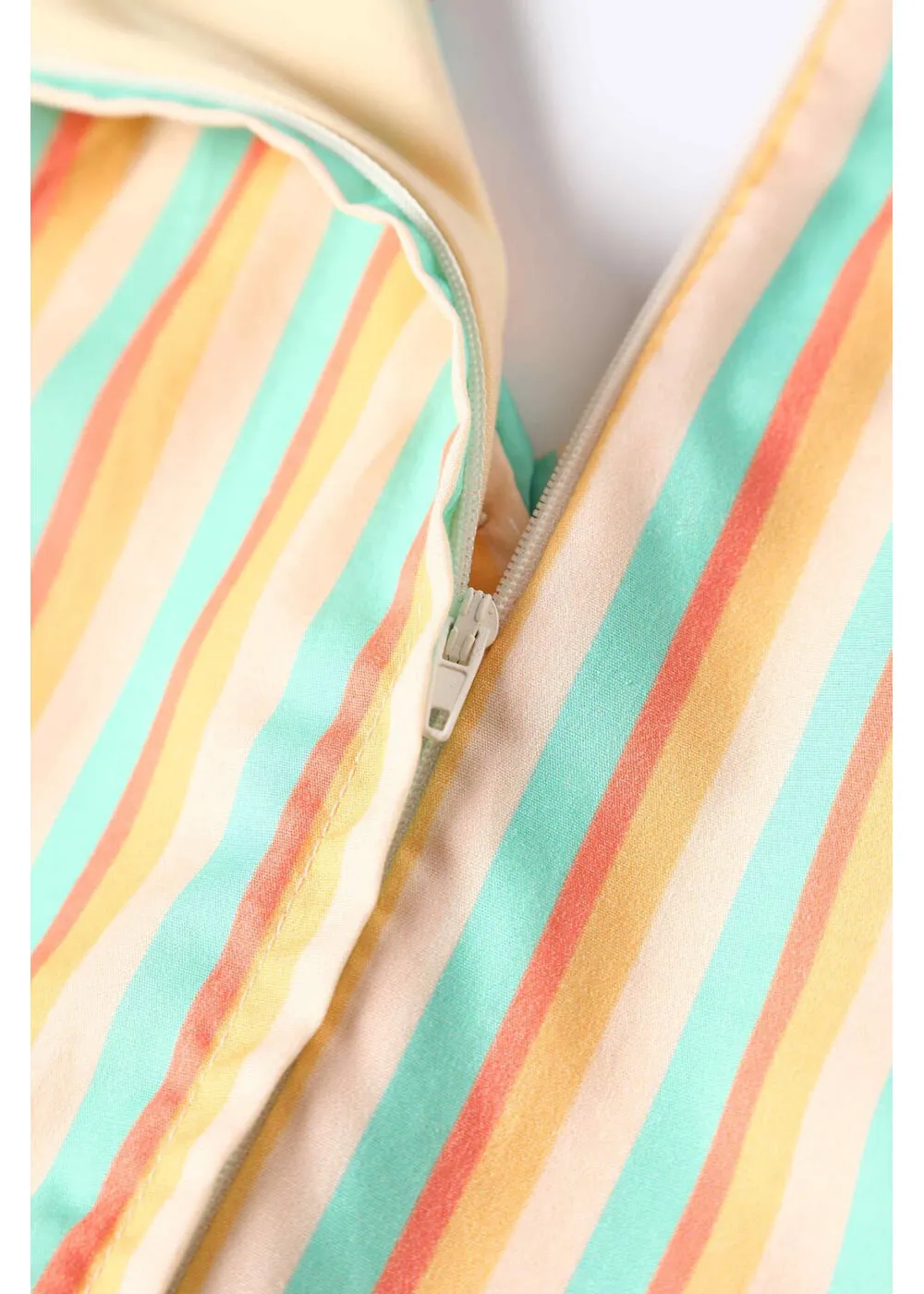 Dolly & Dotty Maverick Striped 50's Swing Dress Yellow