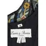 EAVIS & BROWN 1990's Floral & Peacock Corset, Chiffon Skirt | Size M