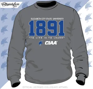 ECSU | EST. Gray Unisex Sweatshirts (**)