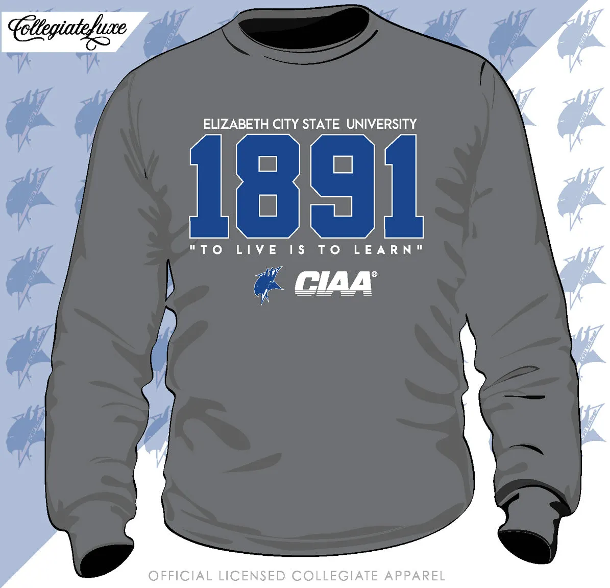 ECSU | EST. Gray Unisex Sweatshirts (**)