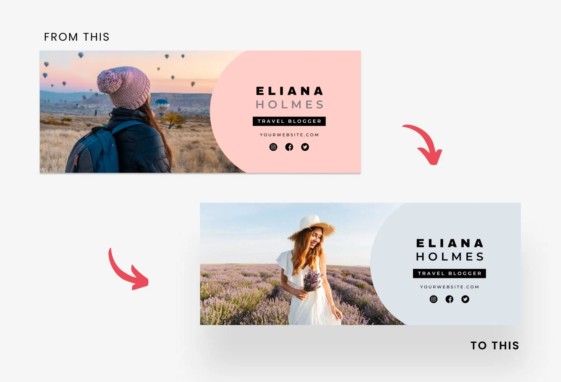 Eliana Facebook Cover Canva Template