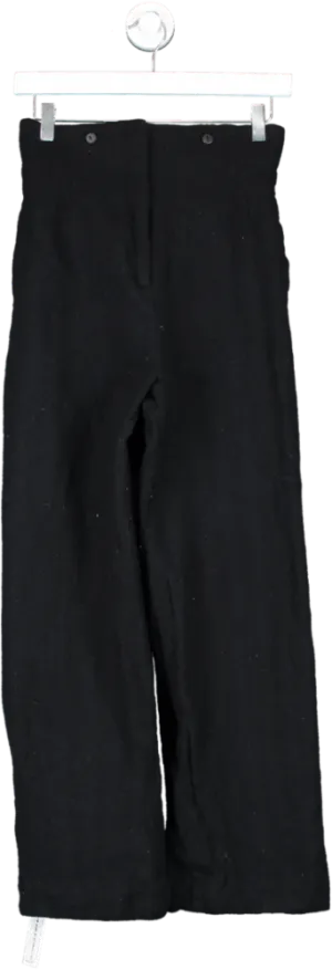Emporio Armani Black 100% Virgin Wool Trousers UK 8