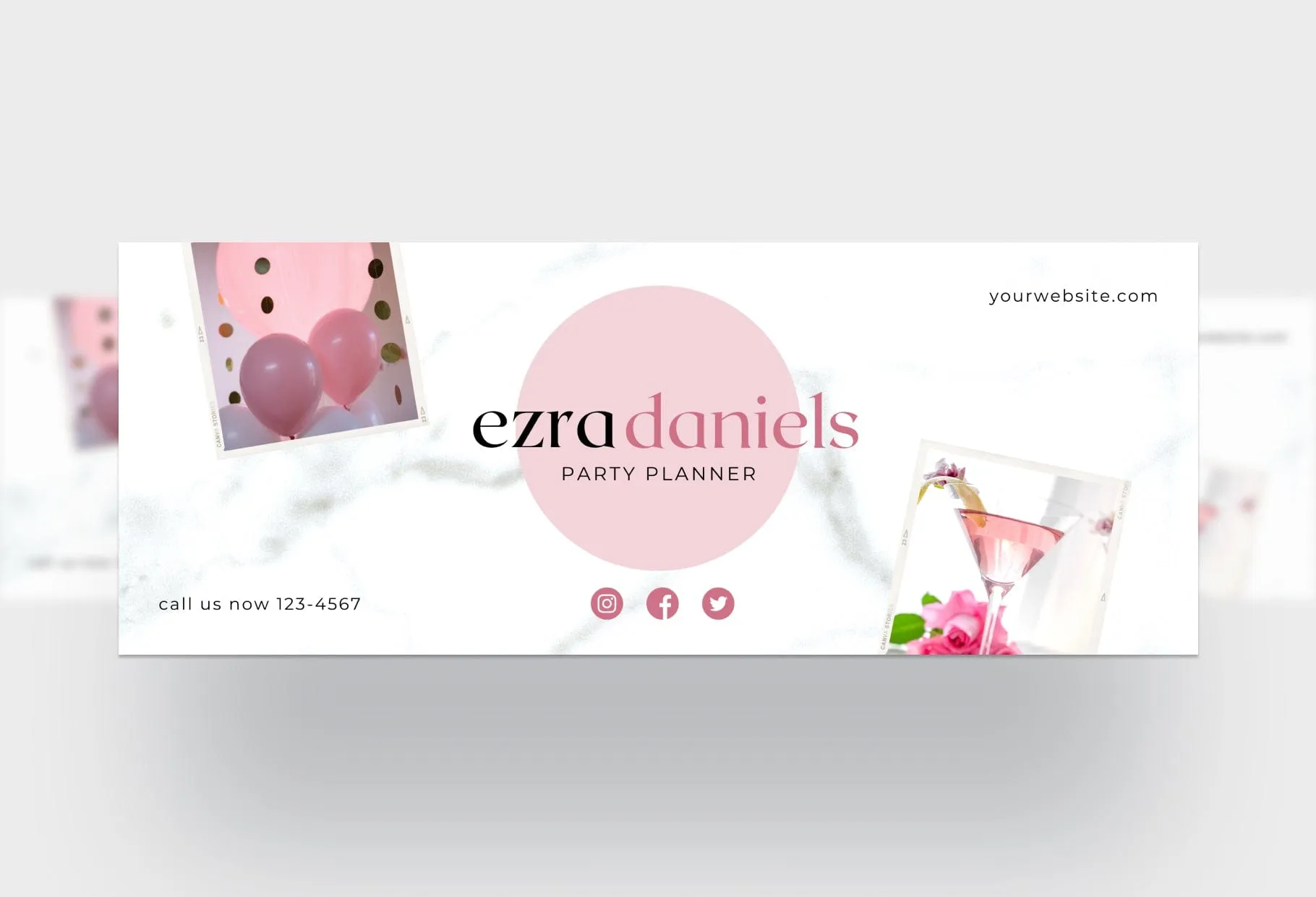 Ezra Facebook Cover Canva Template