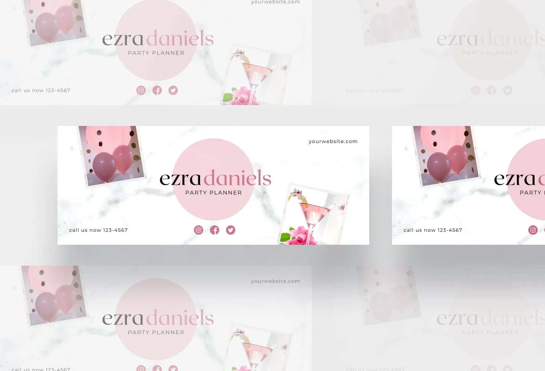 Ezra Facebook Cover Canva Template