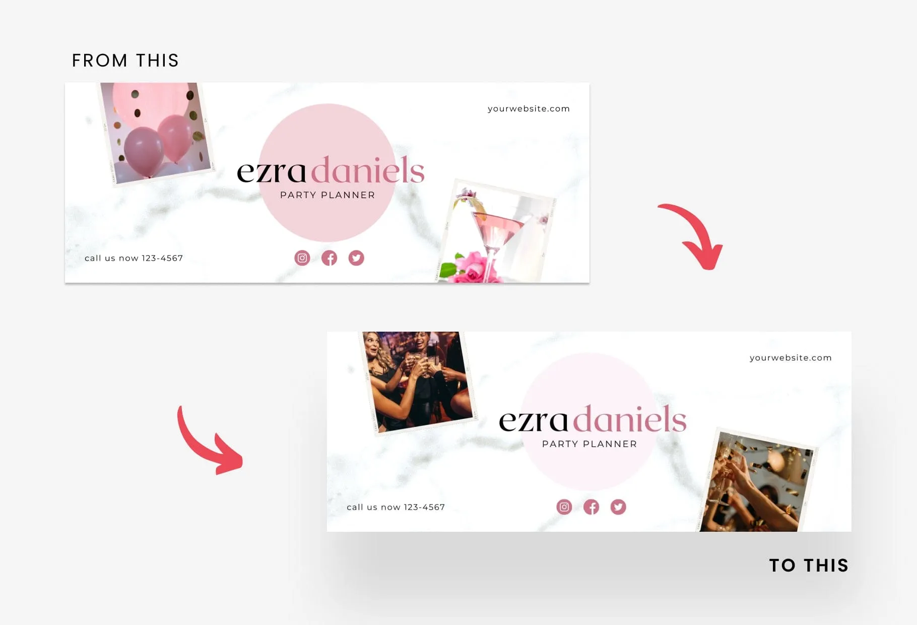 Ezra Facebook Cover Canva Template
