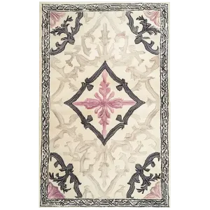 Fabled Petal Crest Hand Tufted Rug