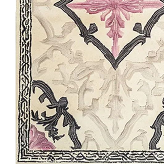 Fabled Petal Crest Hand Tufted Rug