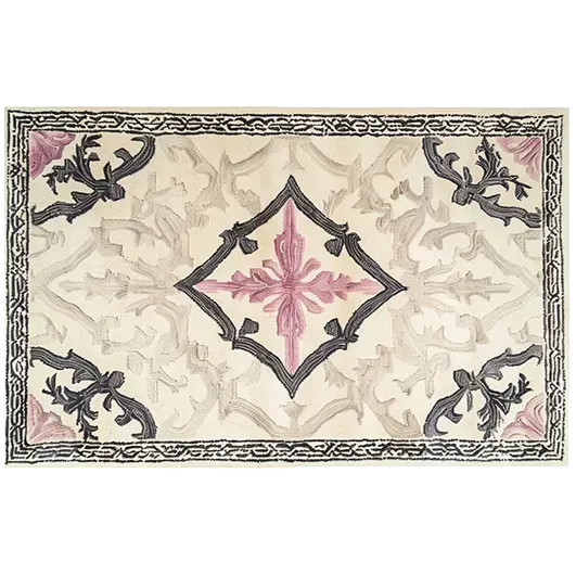 Fabled Petal Crest Hand Tufted Rug