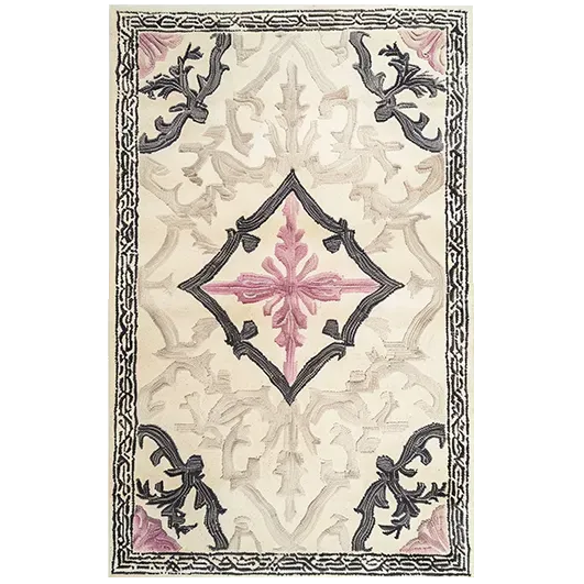 Fabled Petal Crest Hand Tufted Rug
