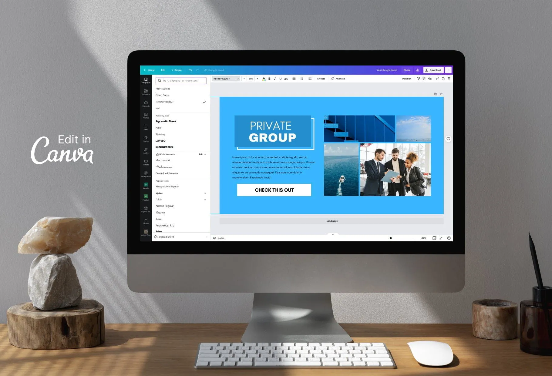 Facebook Group Banner Sky Blue Canva Templates