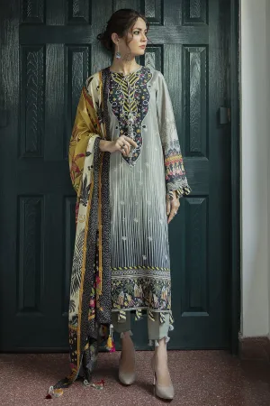 FAIRYLIGHTS | Jazmin Iris Winter Collection 2021 | Unstitched Embroidered Viscose Slub Khaddar Suit