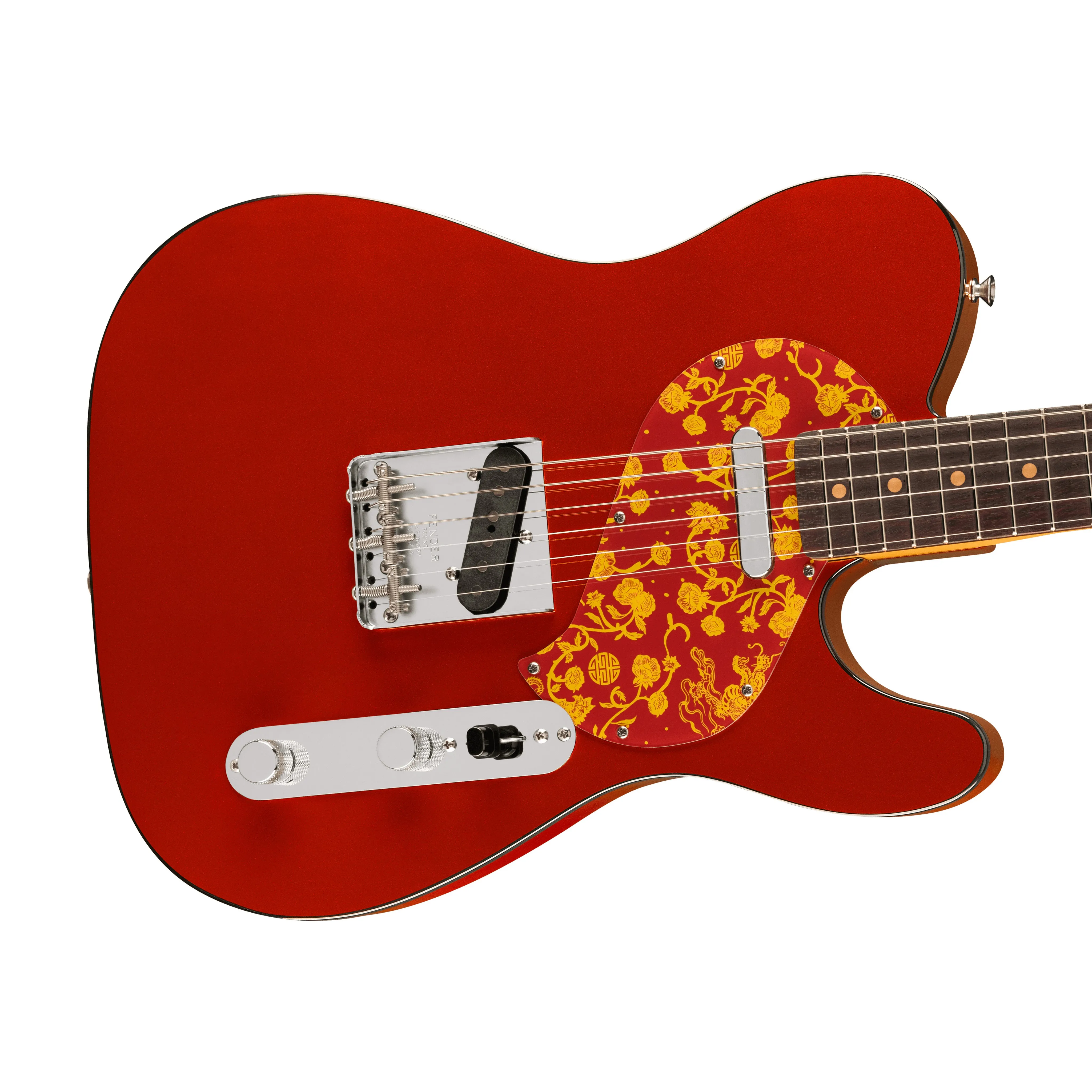 Fender Limited Raphael Saadiq Telecaster Electric Guitar, RW FB, Dark Metallic Red