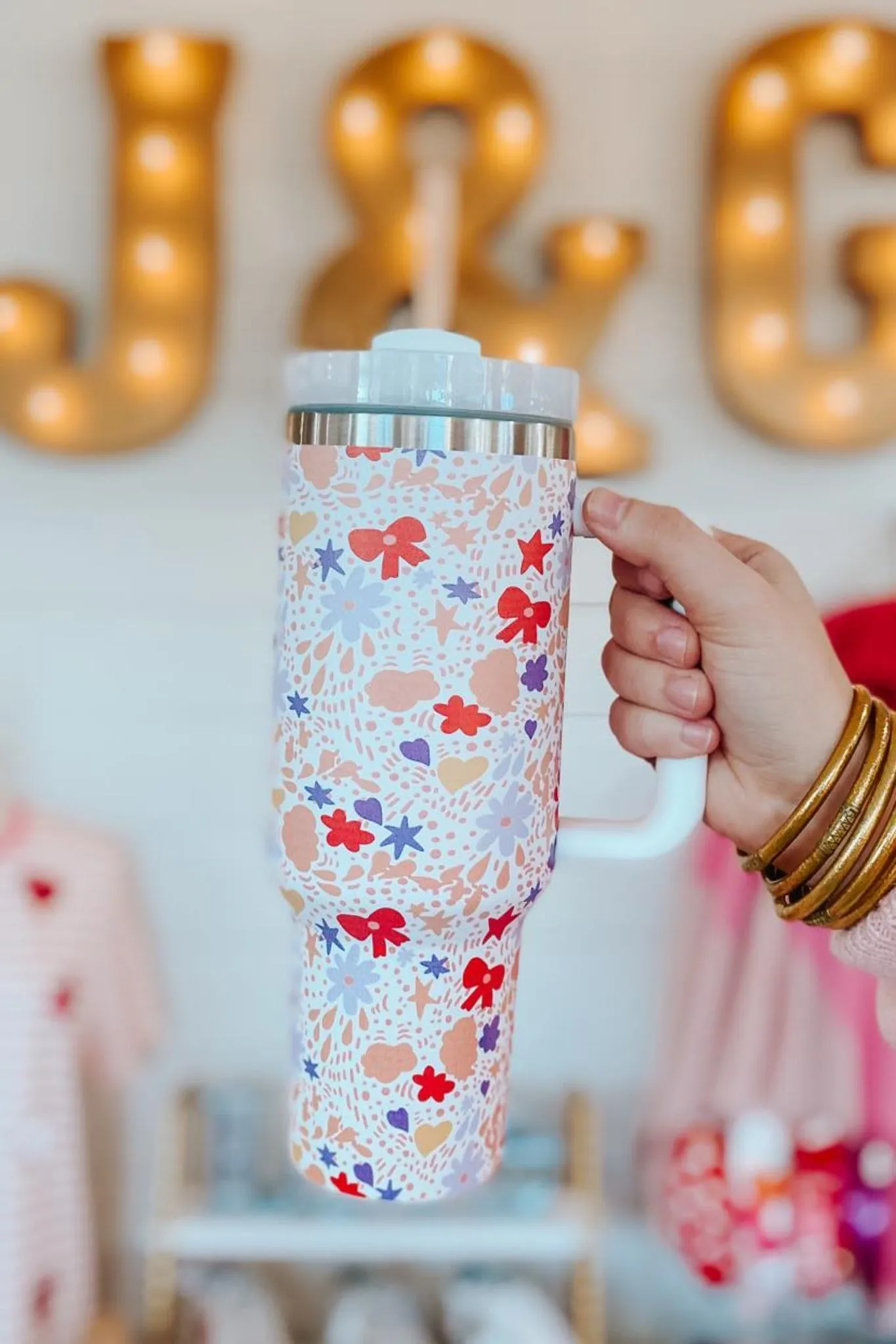 Festive Printed Stainless Cup