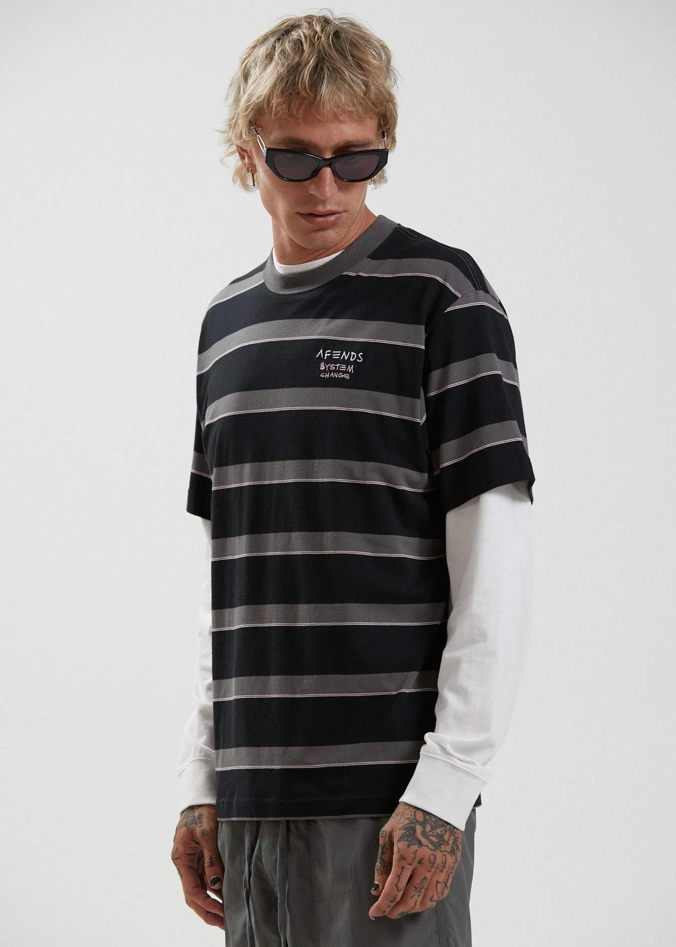 Fight Stripe  - Retro Fit Tee