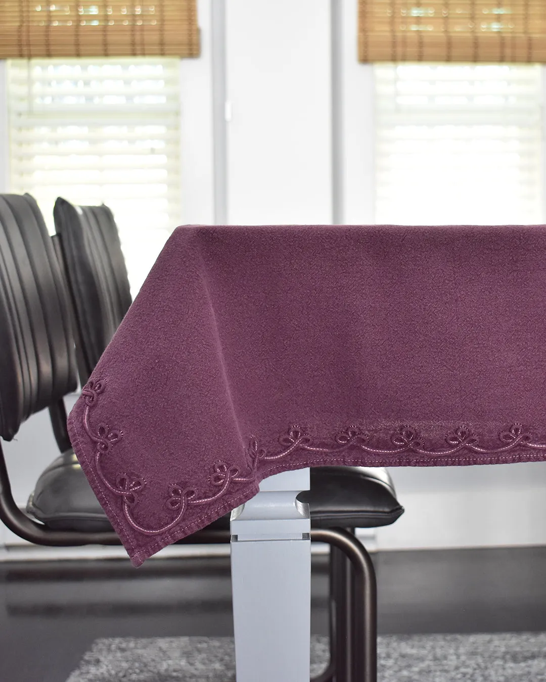Floral Swirl Washed Cotton Tablecloth