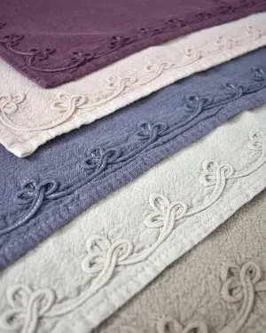 Floral Swirl Washed Cotton Tablecloth
