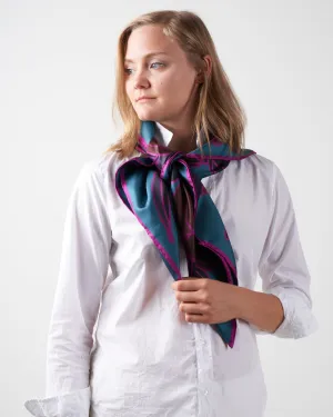 flounce scarf - petrol