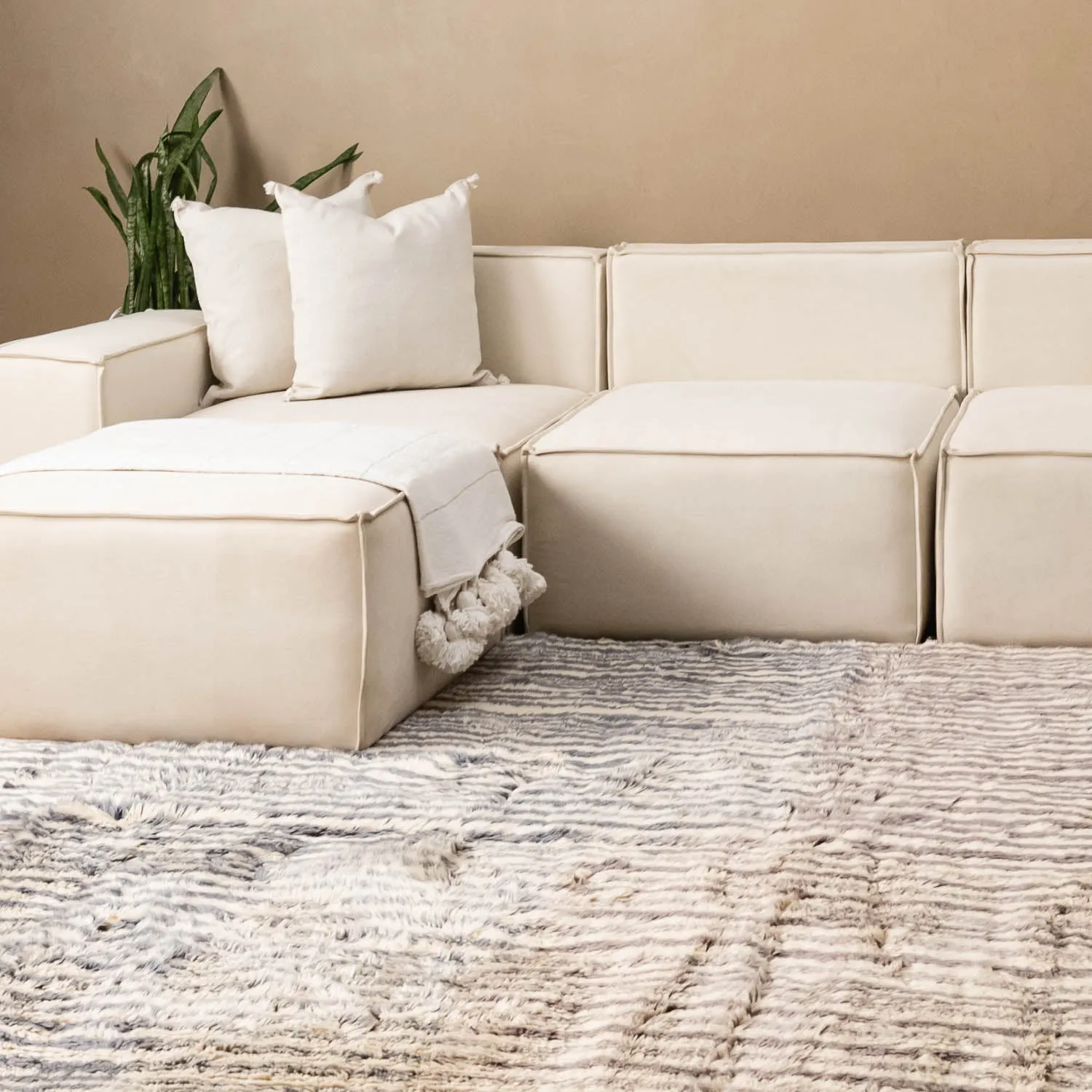 Flowing Rivers - Luxury Shag Moroccan Rug
