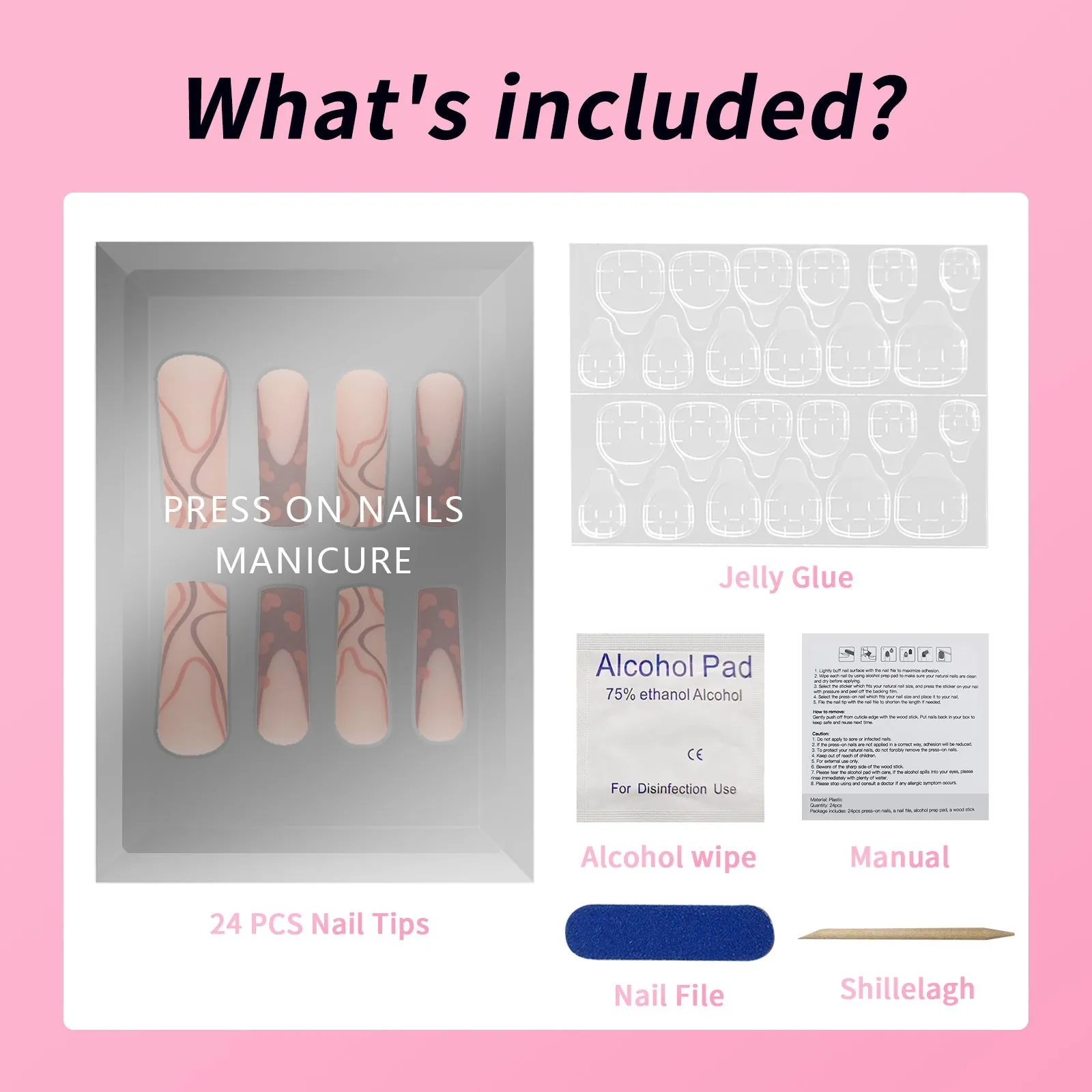 Fofosbeauty 24pcs Press on Nails, Fake Nails, Full Cover Acrylic Nails for Girls Women Kids, Almond Retro Polka Dot Bow Wine Red