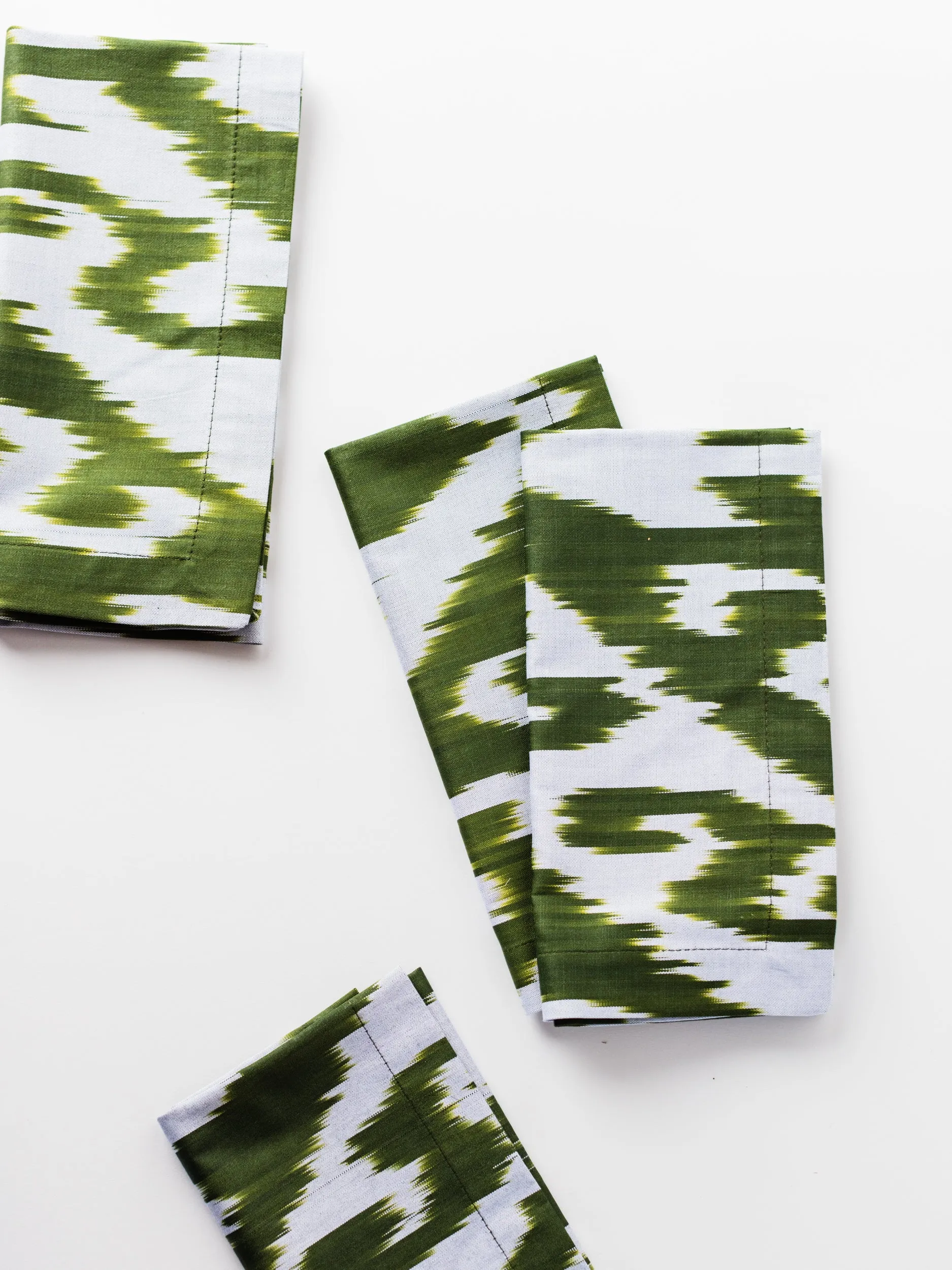Forest Ikat Cotton Blend Napkin Set