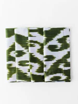 Forest Ikat Cotton Blend Napkin Set