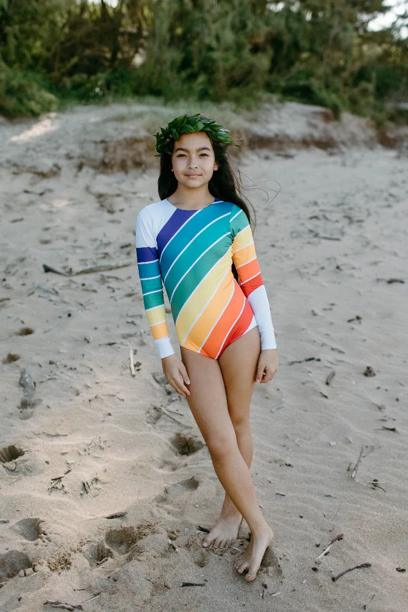 Forever Summer Rainbow One Piece Long Sleeve