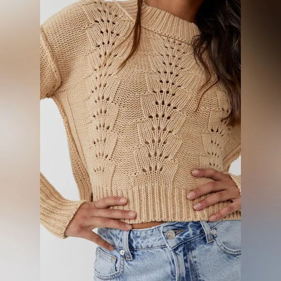 Free People Women's Bell Song Pullover Sweater size S