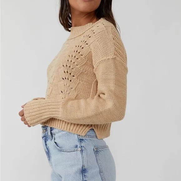 Free People Women's Bell Song Pullover Sweater size S