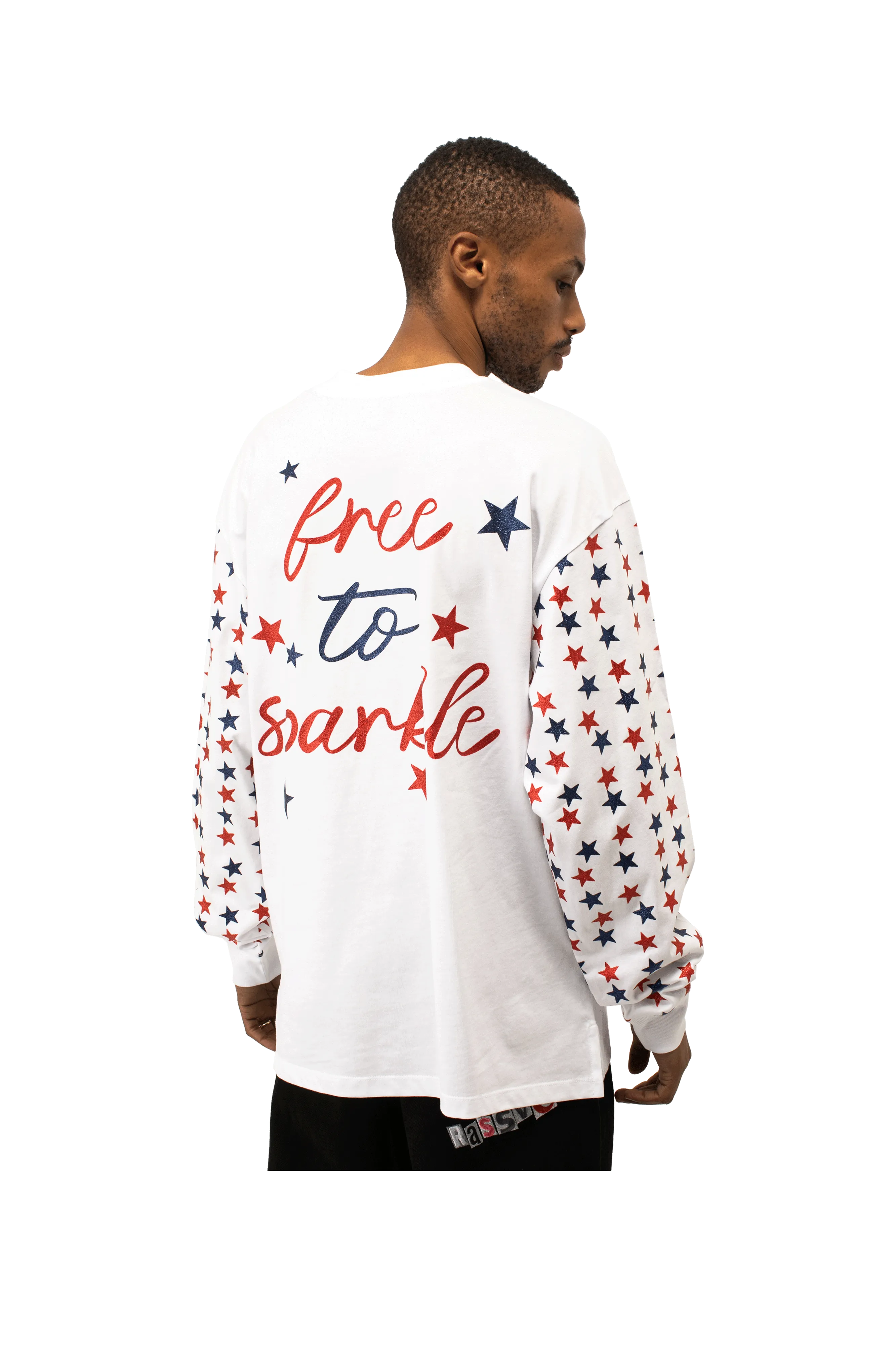 Free To Sparkle Long Sleeve tee Shirt Knit