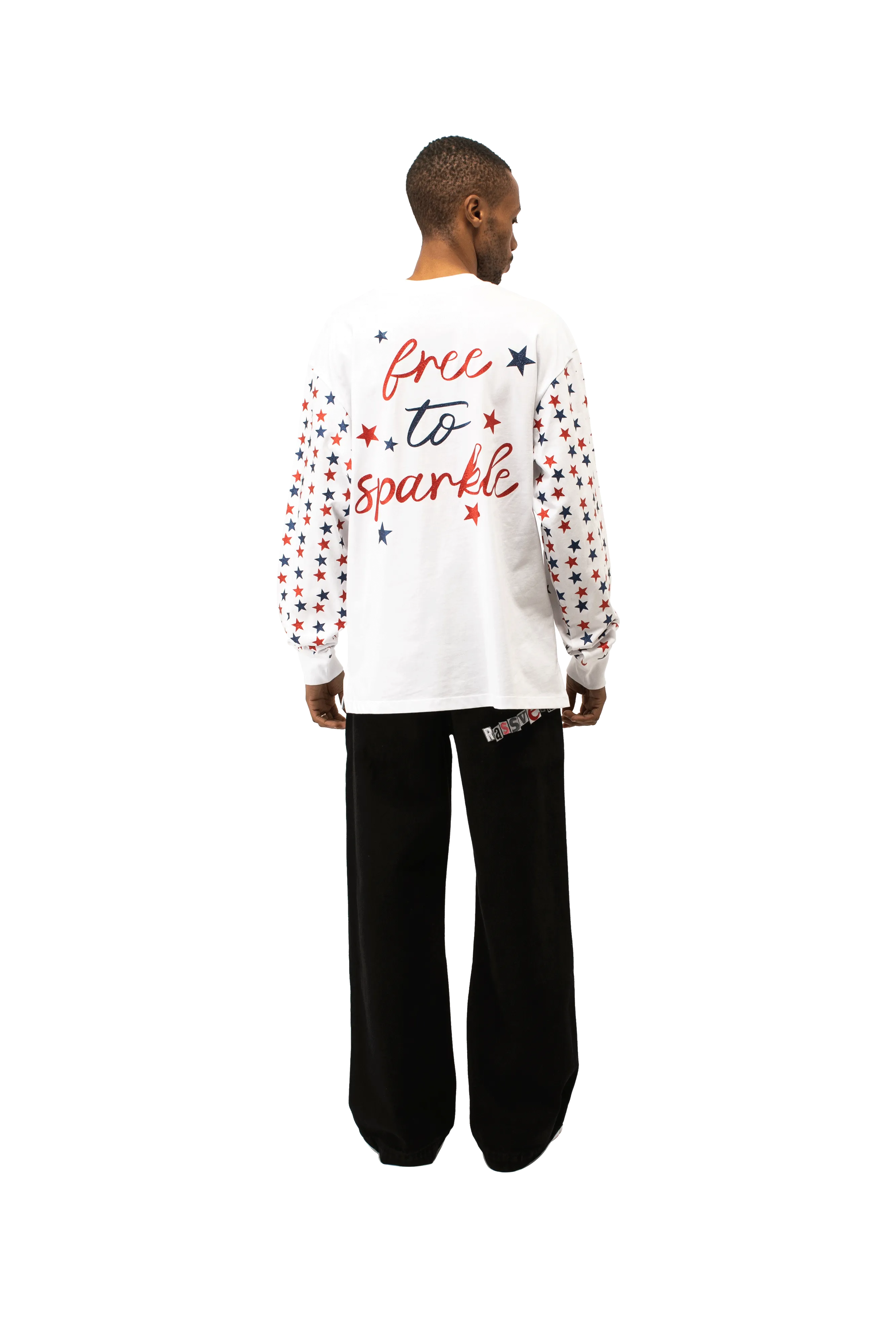 Free To Sparkle Long Sleeve tee Shirt Knit